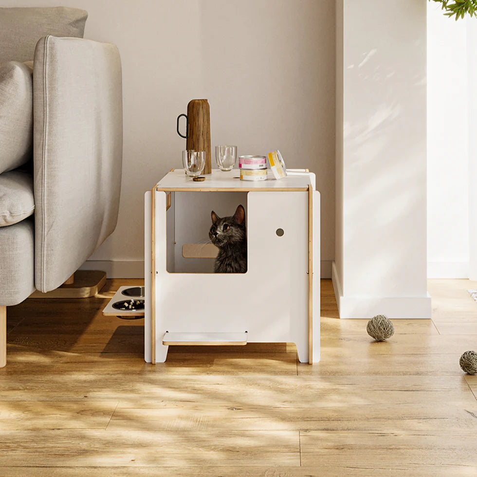Minimalist Multi-functional CatNap Side Table