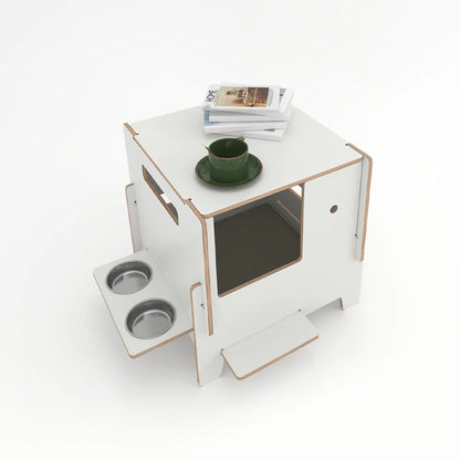 Minimalist Multi-functional CatNap Side Table