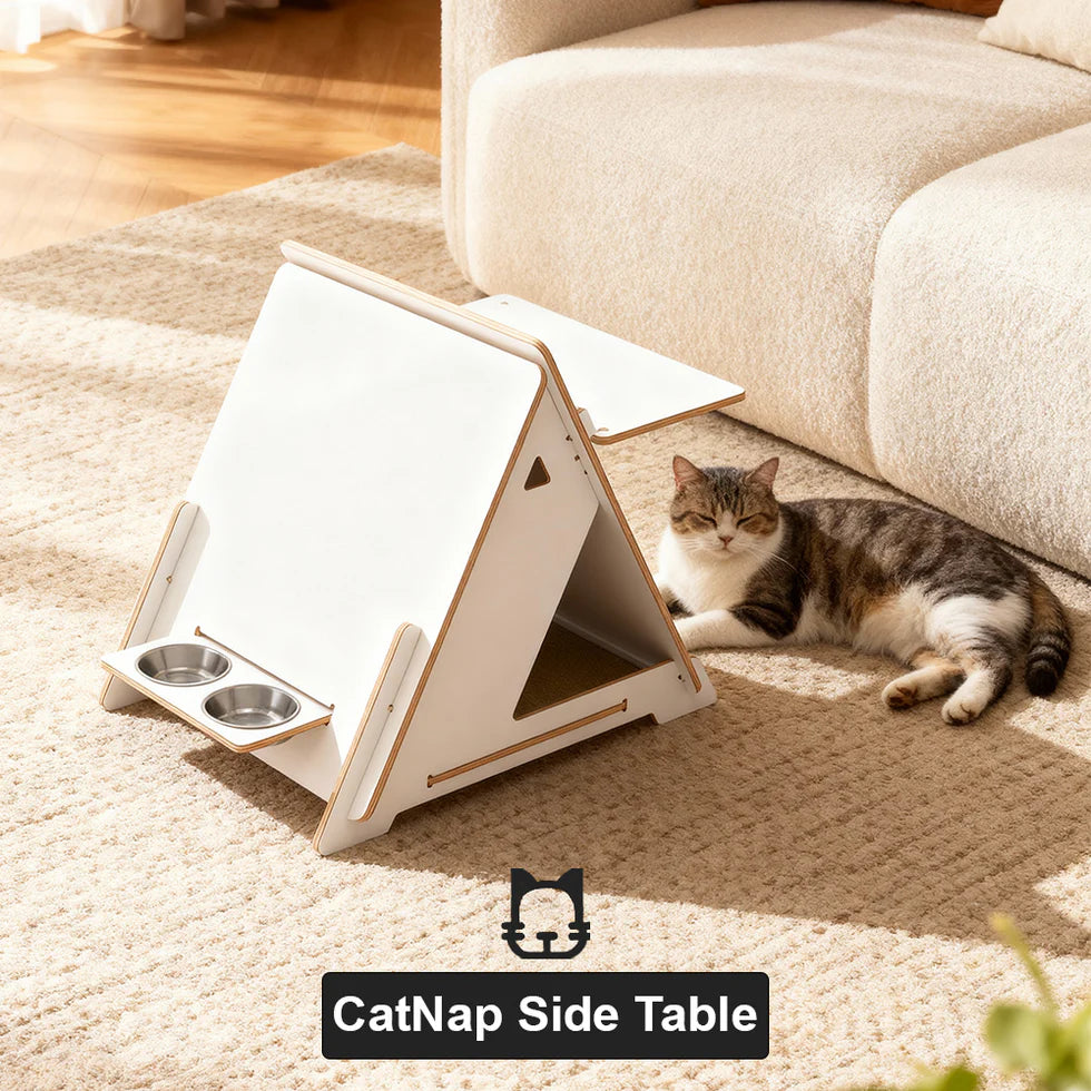 Minimalist Multi-functional Pharaoh-themed CatNap Side Table