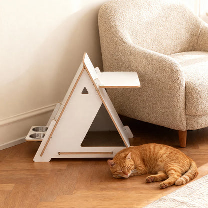 Minimalist Multi-functional Pharaoh-themed CatNap Side Table