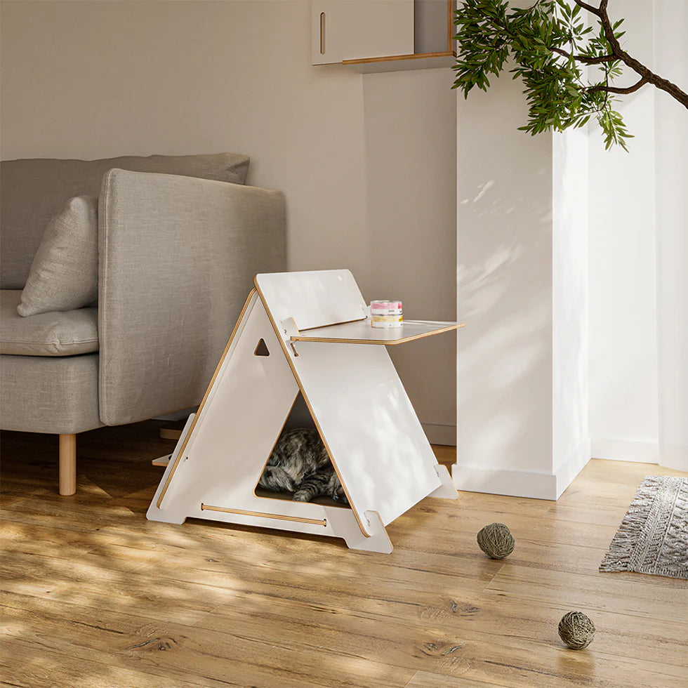 Minimalist Multi-functional Pharaoh-themed CatNap Side Table