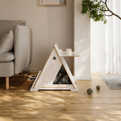 Minimalist Multi-functional Pharaoh-themed CatNap Side Table