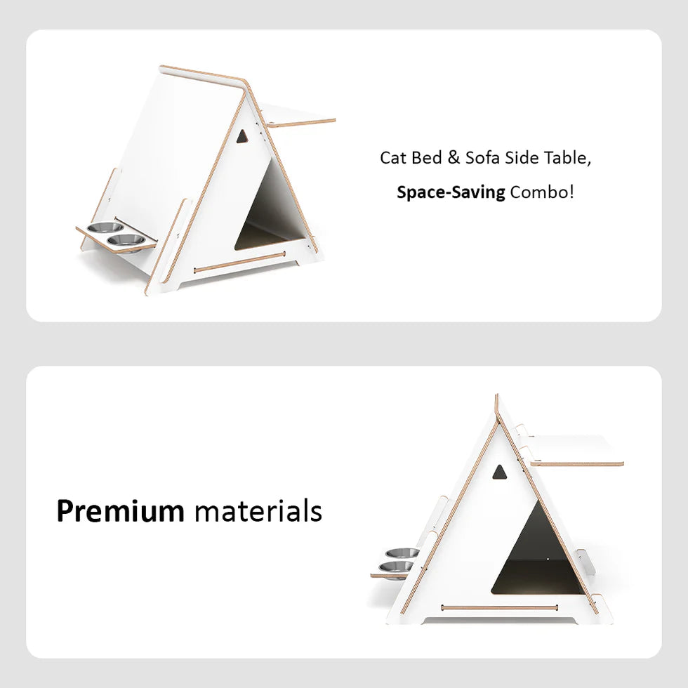 Minimalist Multi-functional Pharaoh-themed CatNap Side Table