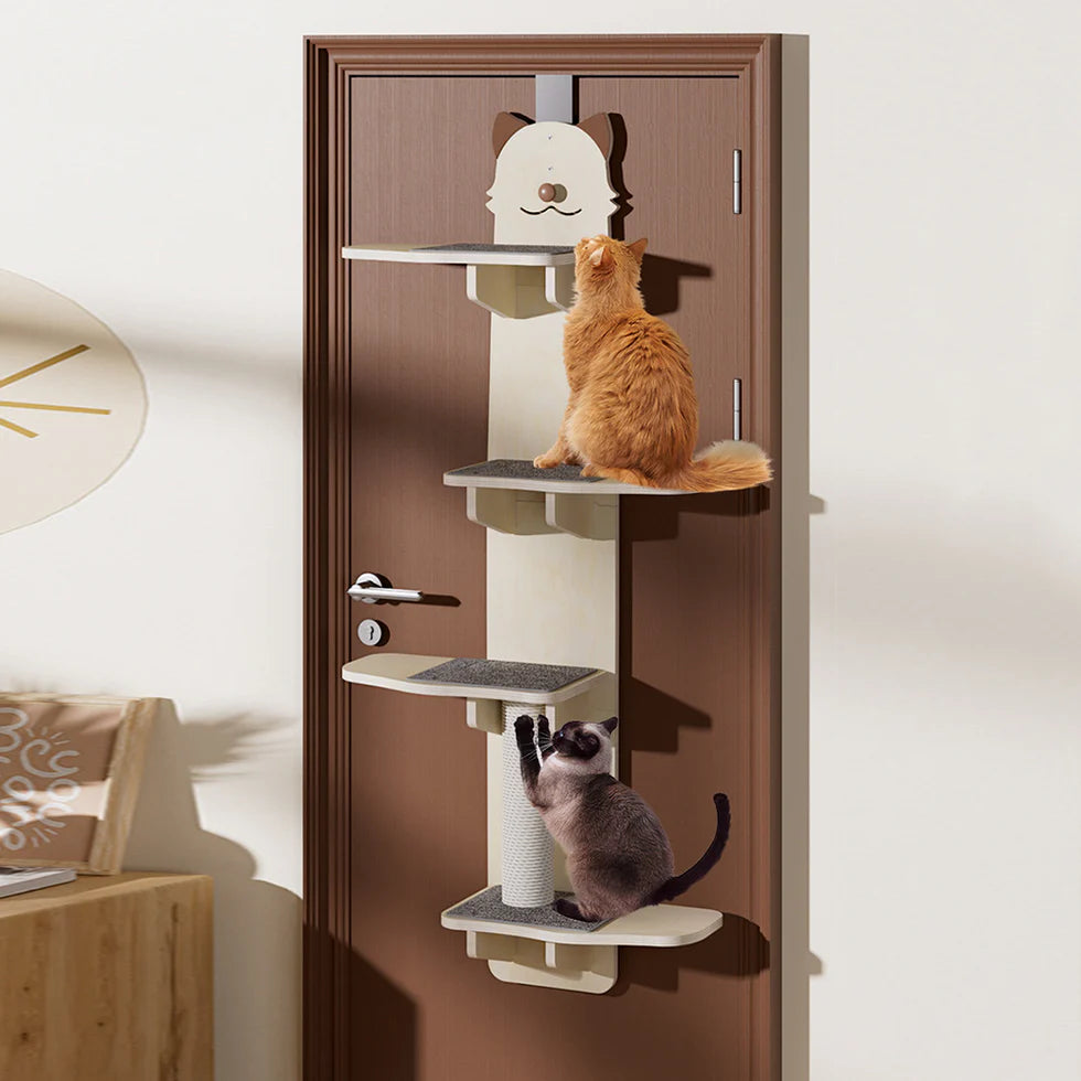 Wall-Mounted Cat Tree 150cm | Space-Saving Vertical Climber