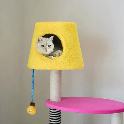 Multi-Functional Cat Tree 137cm | All-in-One Climbing and Sleeping Tower