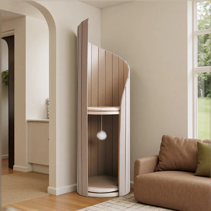 Lighthouse Cat Tree 130cm | Two-Tier Climbing Tower