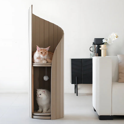 Lighthouse Cat Tree 130cm | Two-Tier Climbing Tower