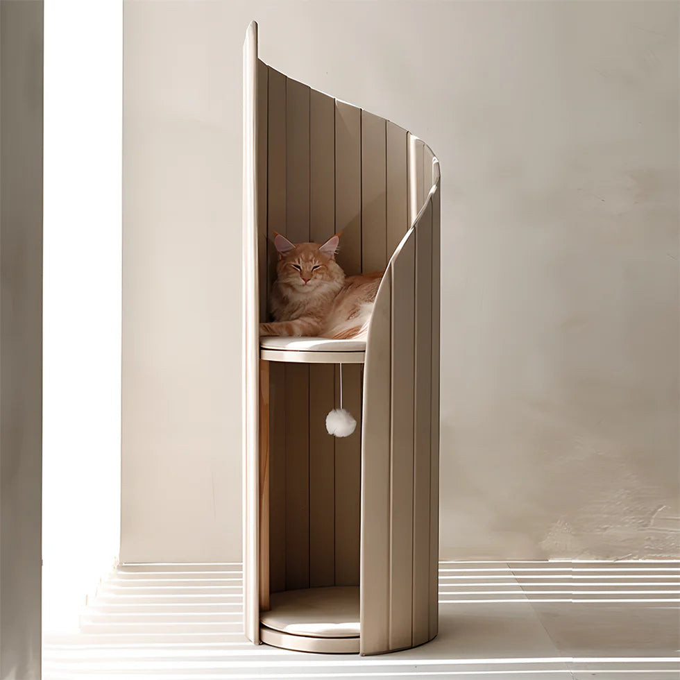 Lighthouse Cat Tree 130cm | Two-Tier Climbing Tower