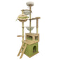 Multi-Tiered Cat Climber 195cm | MDF Tower with Hideaways