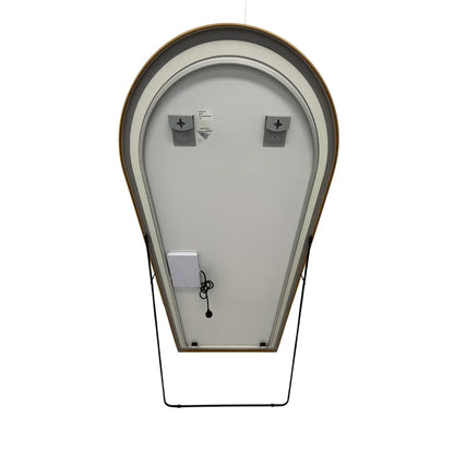 Arched LED Full-Length Mirror 180x80cm - Gold Frame Dimmable - FLM62