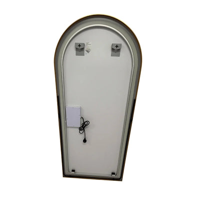 Arched LED Full-Length Mirror 180x80cm - Gold Frame Dimmable - FLM62