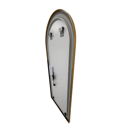 Arched LED Full-Length Mirror 180x80cm - Gold Frame Dimmable - FLM62