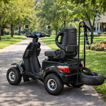 1000W Heavy-Duty Electric Mobility Scooter – 60V 20Ah Off-Road, Adjustable Luxury Seat & Golf Bag Mount