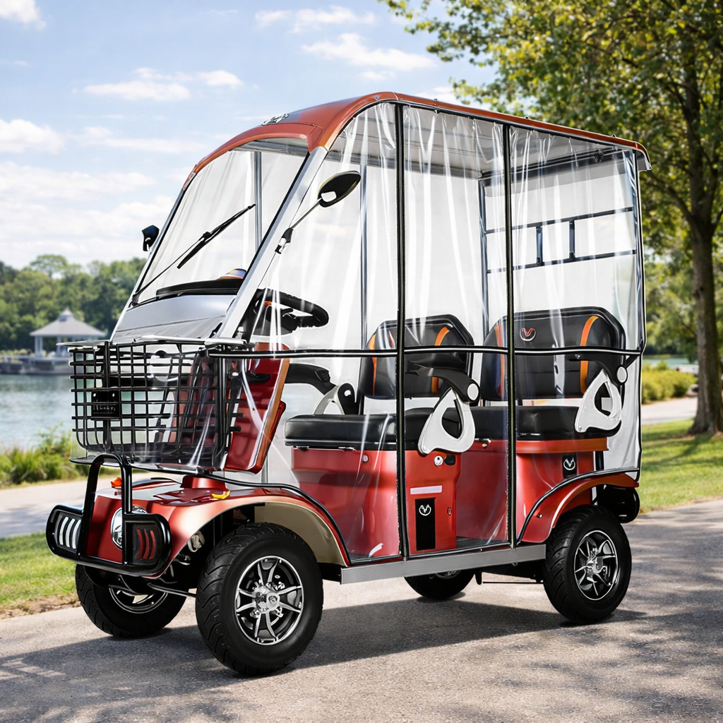 Electric Mobility Scooter 650W – Long-Range 35km, Anti-Theft, Reverse & Large Storage