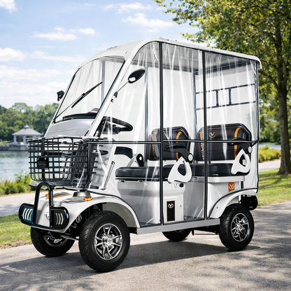 Electric Mobility Scooter 650W – Long-Range 35km, Anti-Theft, Reverse & Large Storage