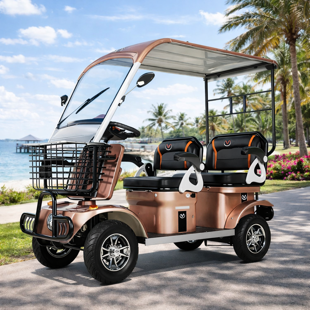 Electric Mobility Scooter 650W – Long-Range 35km, Anti-Theft, Reverse & Large Storage