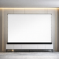 Premium Electric Floor Mounted Projector Screen 72–100” 16:9 | Motorized Home Theater & Office Display