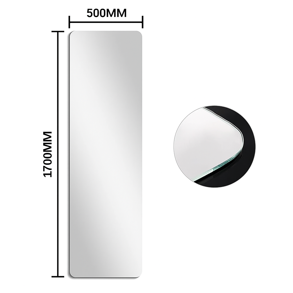 Frameless Dressing Mirror – 170x50cm
