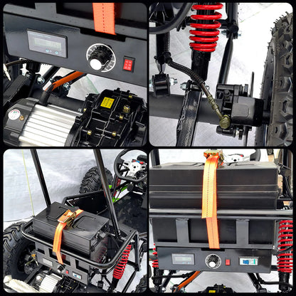 1000W Off-Road Electric Go Kart with Brushless Motor