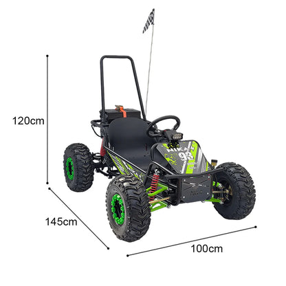 1000W Off-Road Electric Go Kart with Brushless Motor