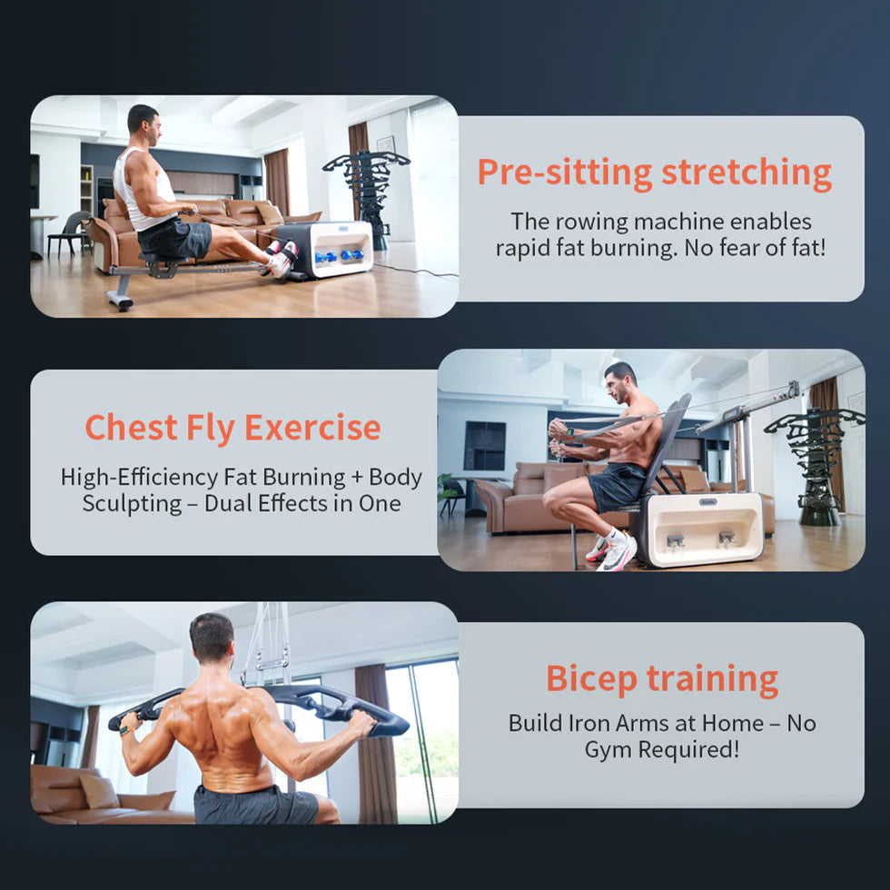 Multifunctional Home Fitness Cabinet with Smart App Control | Six-Directional Resistance Training