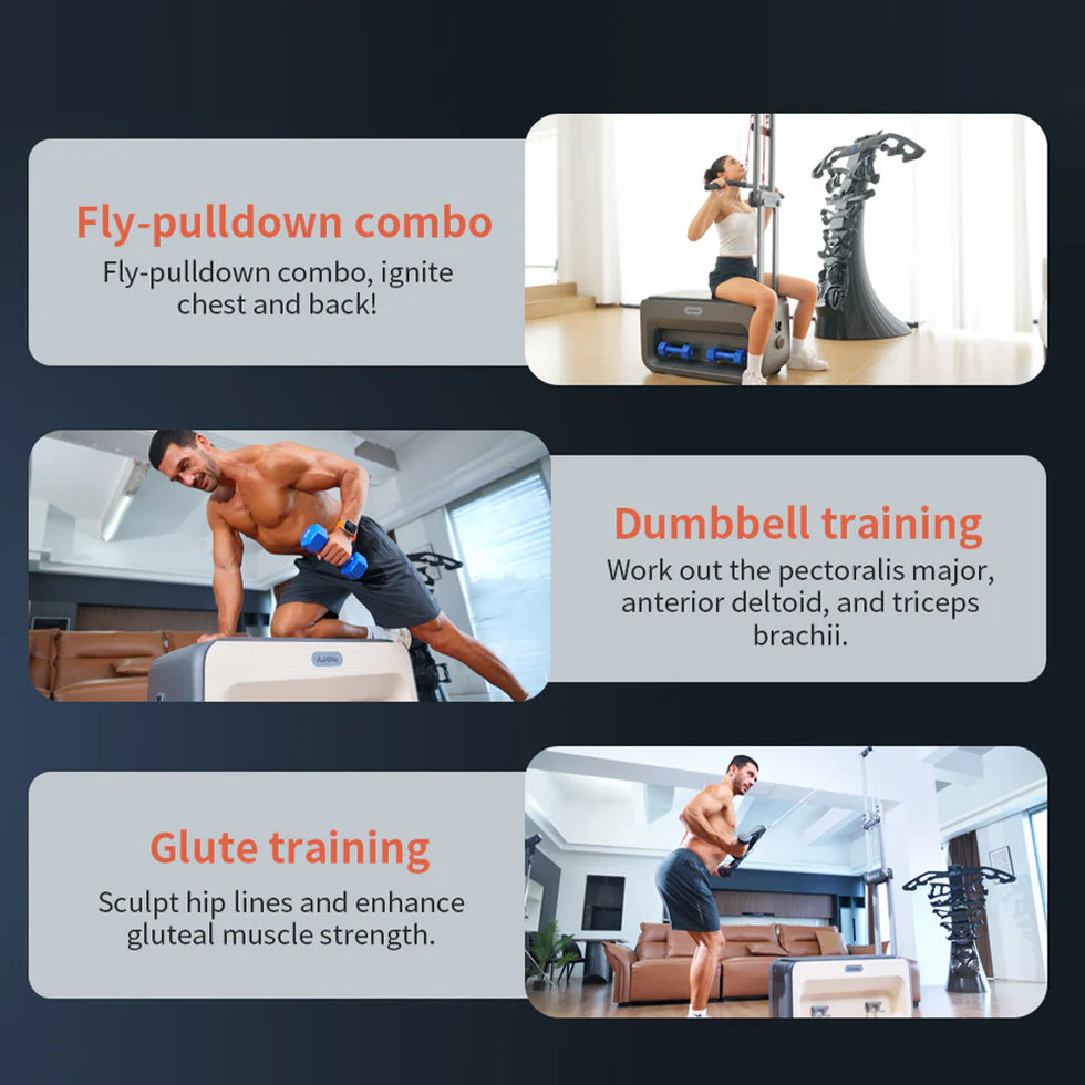 Multifunctional Home Fitness Cabinet with Smart App Control | Six-Directional Resistance Training