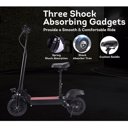 Dual 1000W Electric Scooter – 11-Inch All-Terrain Folding