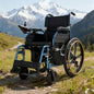 Aluminum Alloy Foldable Electric Wheelchair – Dual Motor Power, Extended 18-20km Range, Heavy-Duty 200kg Capacity
