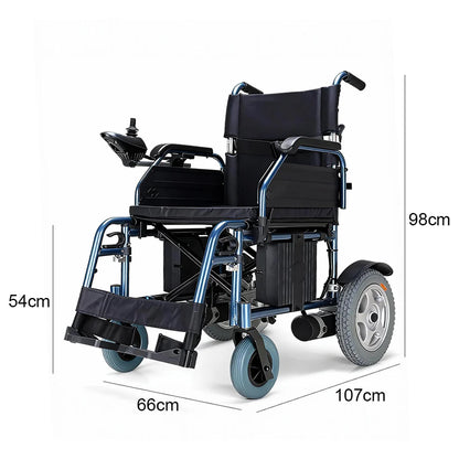Aluminum Alloy Foldable Electric Wheelchair – Dual Motor Power, Extended 18-20km Range, Heavy-Duty 200kg Capacity
