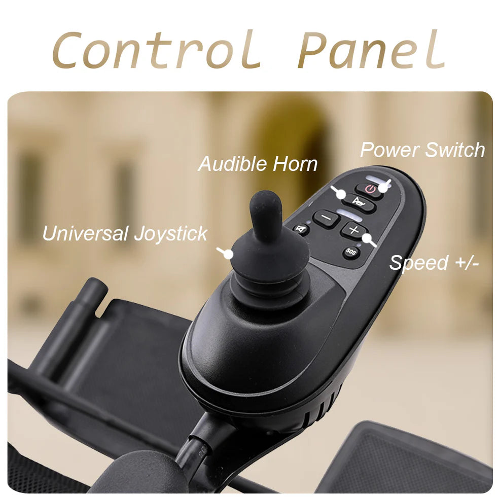 9000 Foldable Portable Electric Wheelchair