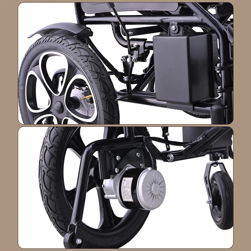 9000 Foldable Portable Electric Wheelchair
