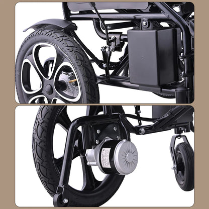 9000 Foldable Portable Electric Wheelchair