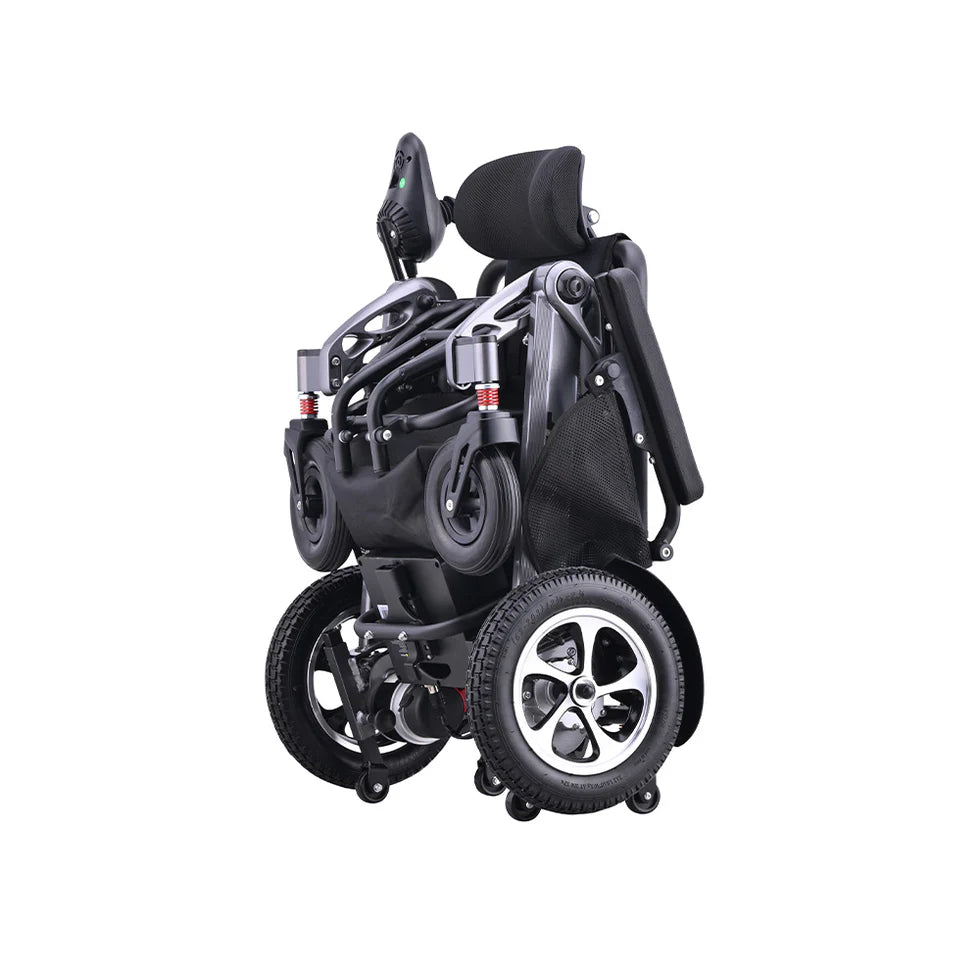 250W Foldable Electric Wheelchair – Lightweight Aluminium Frame, Dual Motors with Reclining Backrest