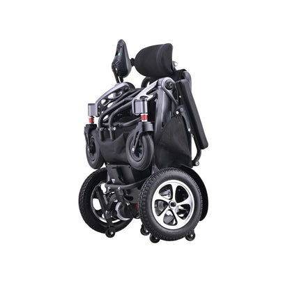 250W Foldable Electric Wheelchair – Lightweight Aluminium Frame, Dual Motors with Reclining Backrest