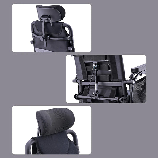 250W Foldable Electric Wheelchair – Lightweight Aluminium Frame, Dual Motors with Reclining Backrest