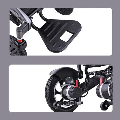 250W Foldable Electric Wheelchair – Lightweight Aluminium Frame, Dual Motors with Reclining Backrest