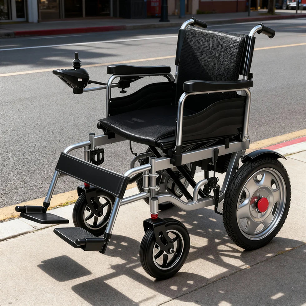 Safe and Easy-to-Use 500W Electric Wheelchair – Dual Mode, AI Assistance, Advanced Shock Absorption, 150kg Capacity
