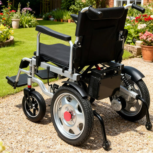 Safe and Easy-to-Use 500W Electric Wheelchair – Dual Mode, AI Assistance, Advanced Shock Absorption, 150kg Capacity