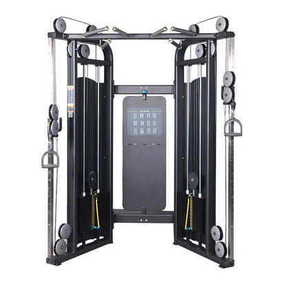 Multi-Function Medium Cable Crossover Machine – Dual Stack Strength Training Equipment (Black)