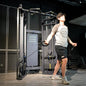 Multi-Function Medium Cable Crossover Machine – Dual Stack Strength Training Equipment (Black)