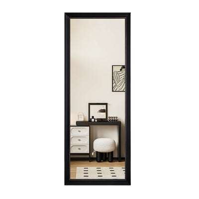 Prism Black Frame Full-Length Mirror - Front