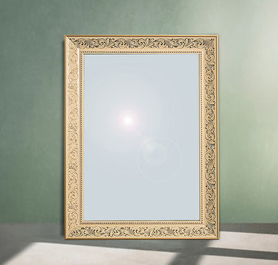 Baroque Beige Ornate Bathroom Mirror