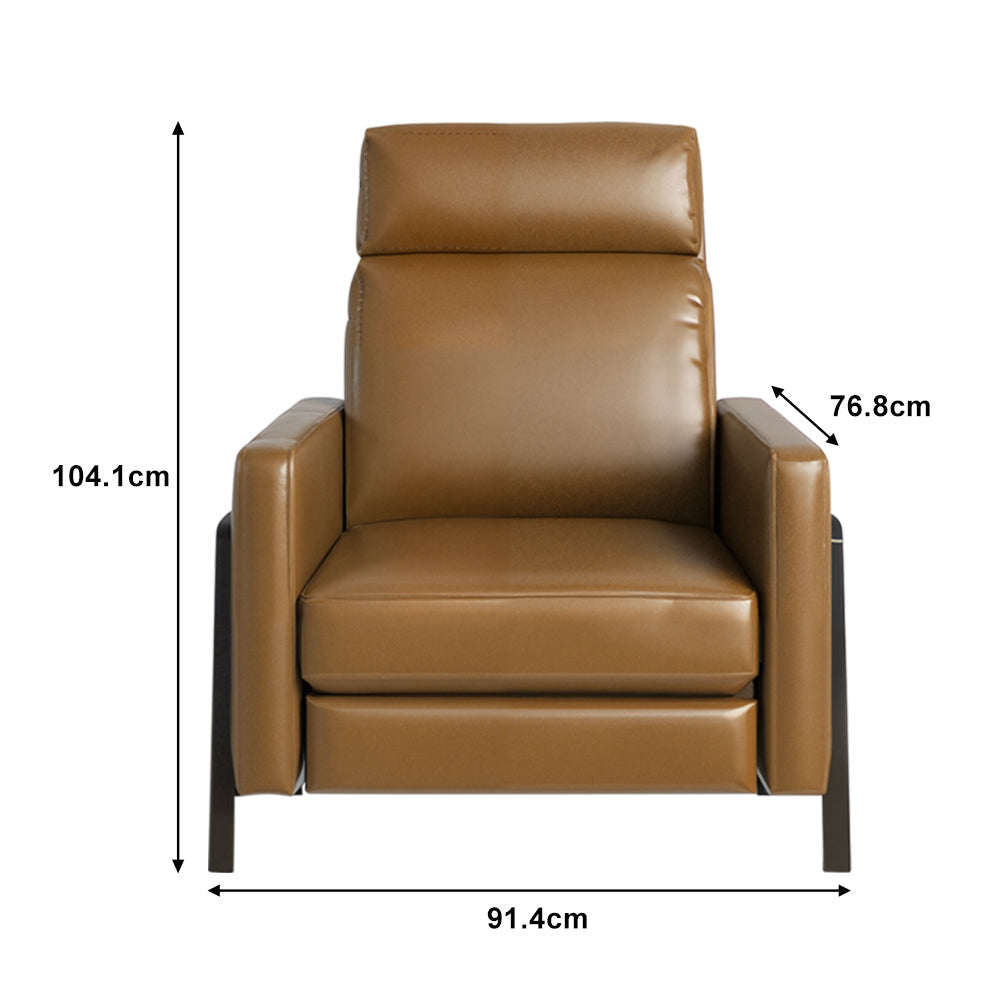 Brio Stylish Wood Frame Recliner — Elegant Design Meets Ultimate Comfort