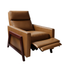 Brio Stylish Wood Frame Recliner — Elegant Design Meets Ultimate Comfort