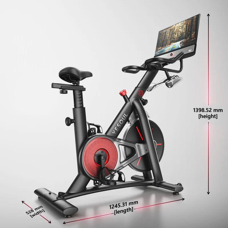 Smart Exercise Bike with 21.5” FHD Screen, Magnetic Resistance & App Connectivity