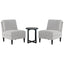 Classic-Style Functional Furniture Set — Elegant Lounge Duo with Round Table