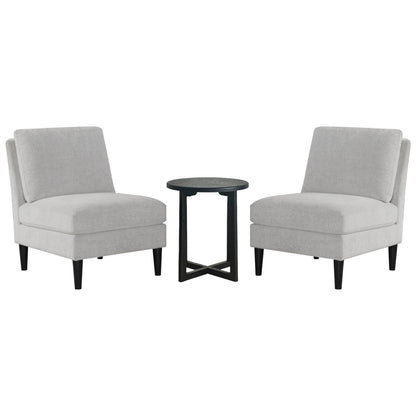 Classic-Style Lounge Set – Elegant Duo with Round Table