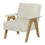 Brio Ergonomic Wood Frame Living Room Chair