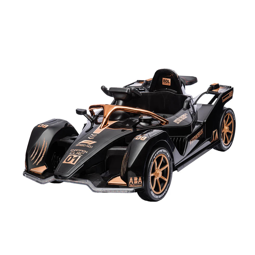 Urban Culture Homes 12V 7Ah Dual Drive Electric Go-Kart | Kids Racing Vehicle with Remote Control, MP3, and LED Lights