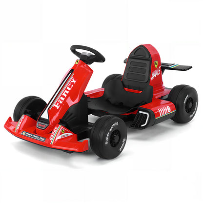 Urban Culture Homes 12V 7Ah Ride-On Electric Go-Kart | Adjustable Frame, Dual Speed, MP3, Remote Control